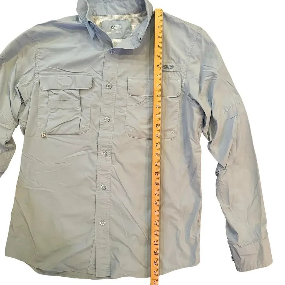 World-wide-sportsman Men's Cream Shirt Size Medium
